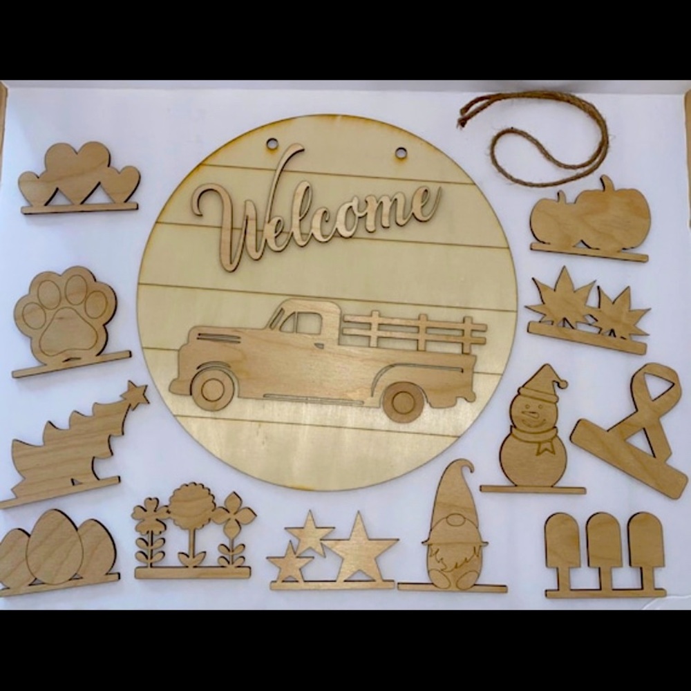 Interchangeable Truck Wall Sign DIY Kit
